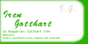 iren gotthart business card