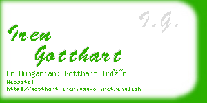 iren gotthart business card
